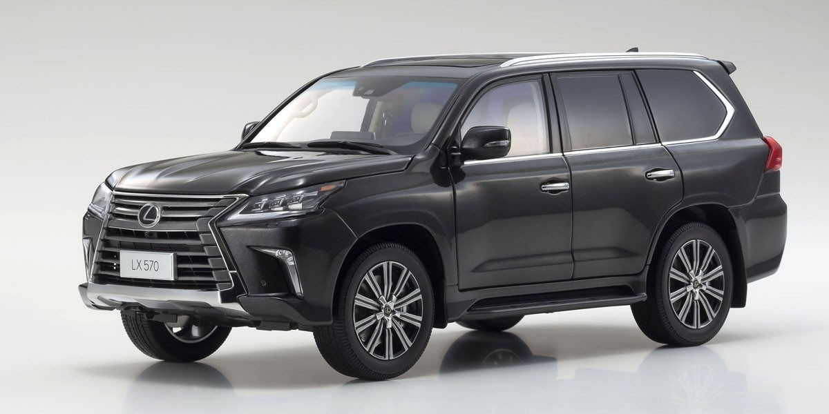 08955SBK Lexus LX570 (Left-Hand Drive Specification) KYOSHO ORIGINAL 1/18scale (Starlight Black Glass Flake)