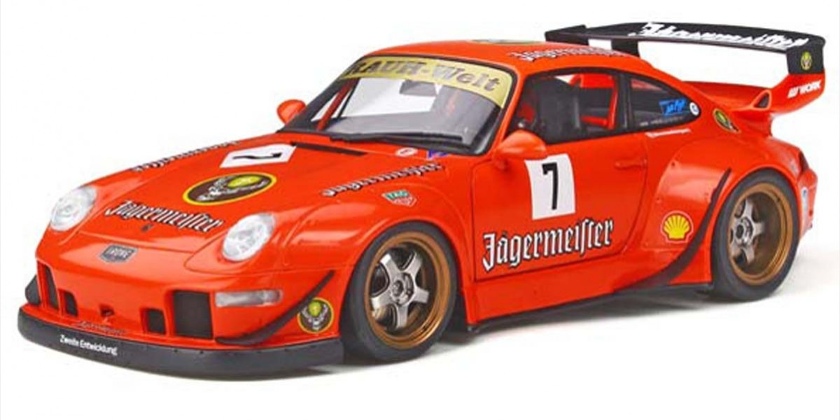 GTS039KJ GT SPIRIT 1/18scale RWB 993 (Orange / Jagermeister) Asia Exclusive Limited to Japan: 250