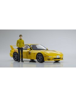 KSR18D02 Mazda RX-7 FD3S KYOSHO ORIGINAL 1/18scale Initial D  Yellow
