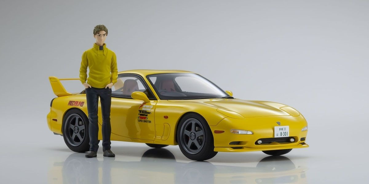 KSR18D02 Mazda RX-7 FD3S KYOSHO ORIGINAL 1/18scale Initial D  Yellow