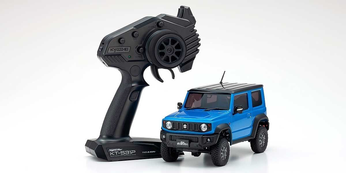 32523MB MINI-Z 4×4 Series Ready Set Suzuki Jimny Brisk Blue Metallic Radio Controlled Electric Powered Crawling car