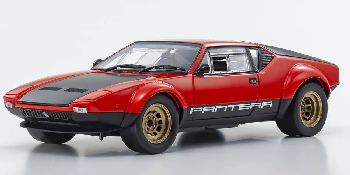 08853R De Tomaso Pantera GT4 (Red/Black) KYOSHO ORIGINAL 1/18 scale