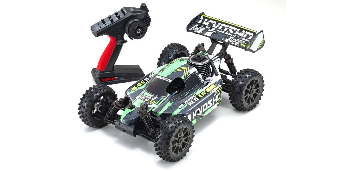 33012T4 INFERNO NEO 3.0 1:8 Scale Radio Controlled GP Powered Racing Buggy readyset Color type 4 Green