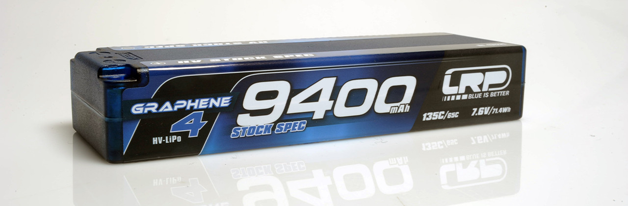 LRP431279 HV STOCK SPEC GRAPHENE-4 9400MAH HARDCASE BATTERY - 7.6V LIPO - 135C/65C - 336G