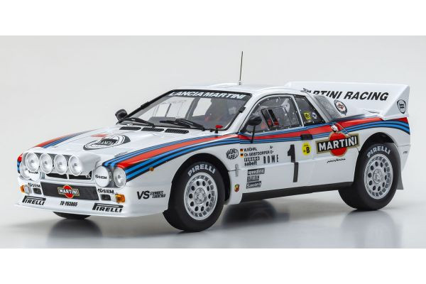 08306A Lancia Rally 037 1983 Monte Carlo No. 1 (clear coat finish) KYOSHO ORIGINAL 1/18 scale