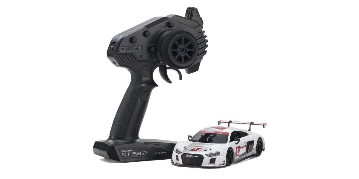 32323AS RWD Audi R8 LMS 2015 Kyosho Radio Control Electric Powered Touring car MINI-Z Series Readyset “White”