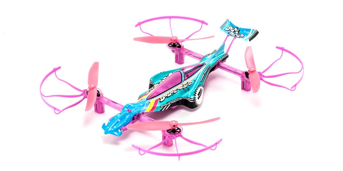 Kyosho 1/18 Scale Radio Control DRONE RACER G-ZERO Pastel Rainbow Readyset