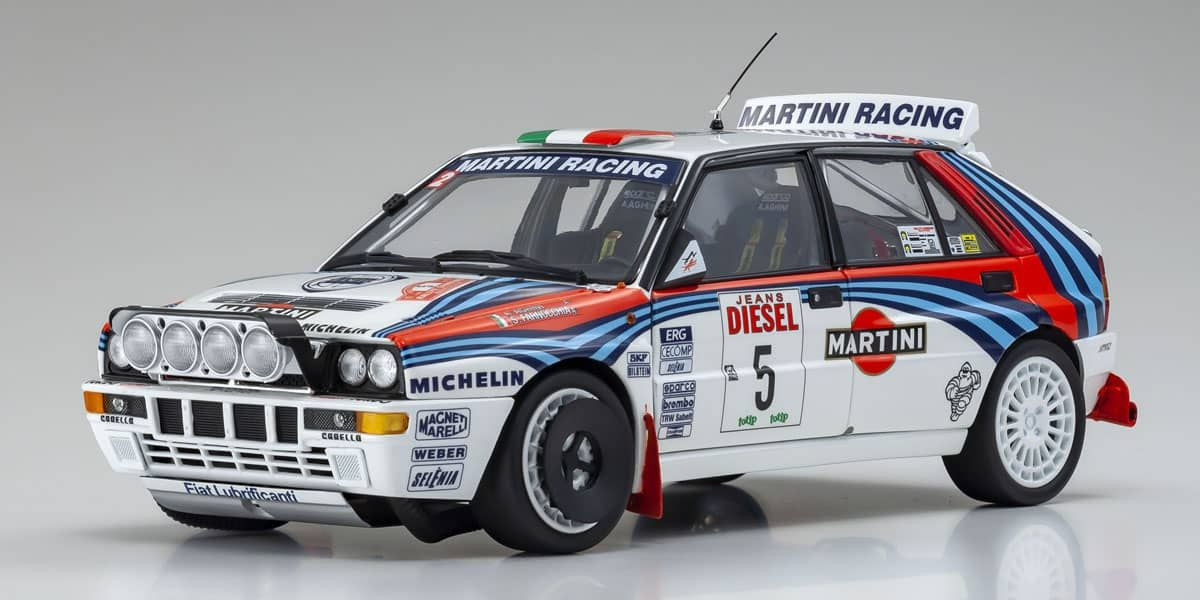 08348B KYOSHO ORIGINAL 1/18scale Lancia Delta 1992 San Remo No. 5