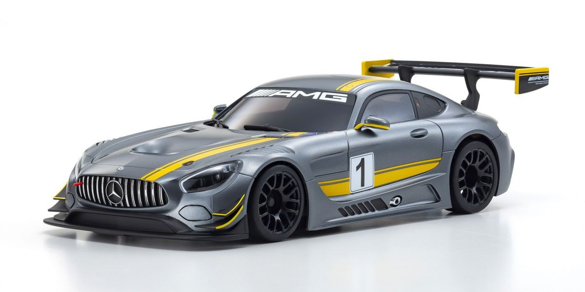MZP241GY ASC MR03W-MM Mercedes AMG GT3 Gray / Yellow