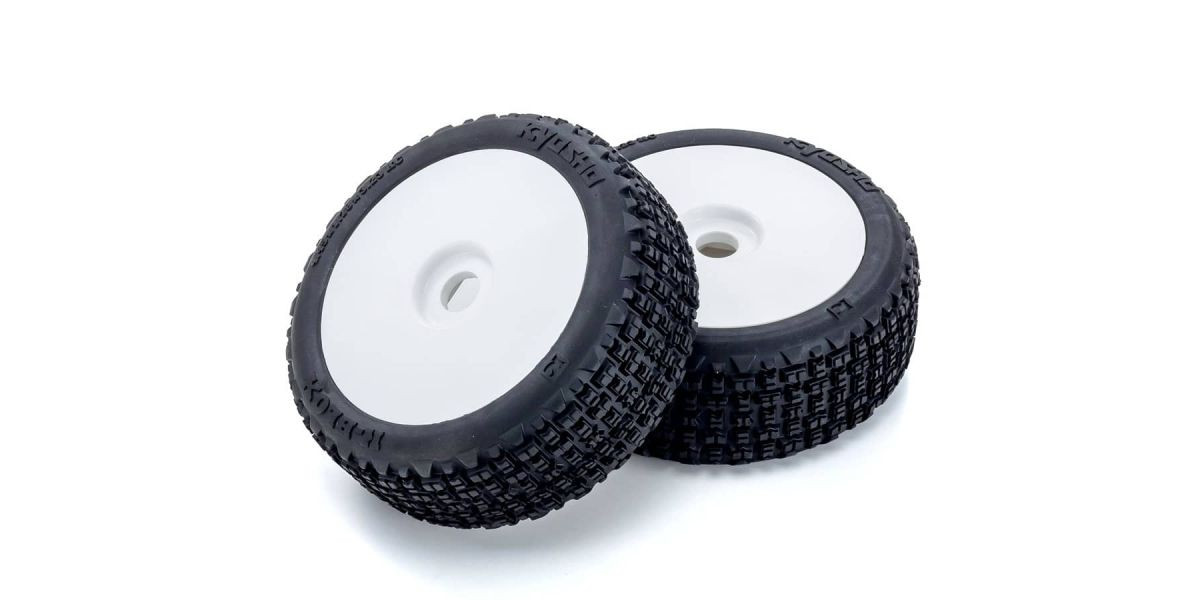 IFTH005W Dish Wheel with Tire(White/K-BLOX/2pcs)
