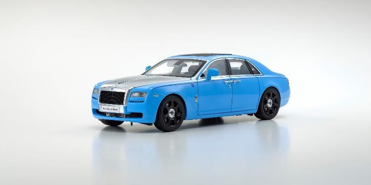 08802LBS KYOSHO ORIGINAL 1/18scale Rolls-Royce Ghost Light blue Silver