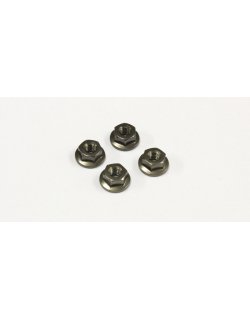 1-N4045FA-GM Nut(M4x4.5)Flanged (Alumi/Gunmetal/4pcs)