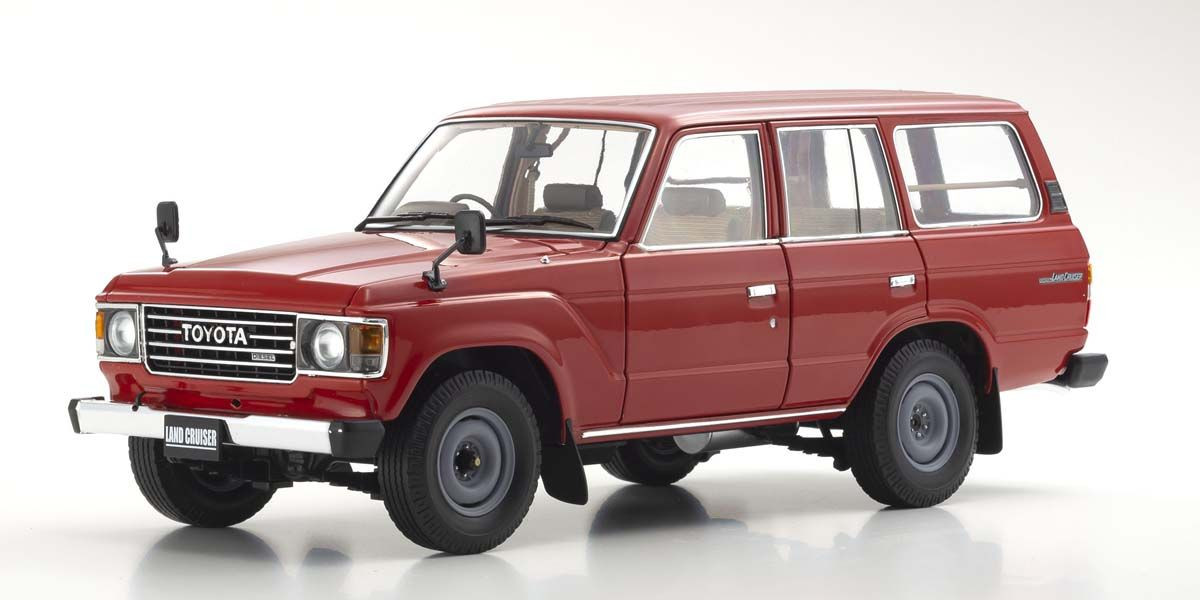08956R Toyota Land Cruiser 60 (Red) KYOSHO ORIGINAL 1/18 scale