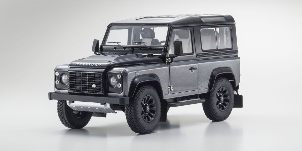 1/18 Land Rover Defender 90 Autobiography Corris Grey / Santorini Black