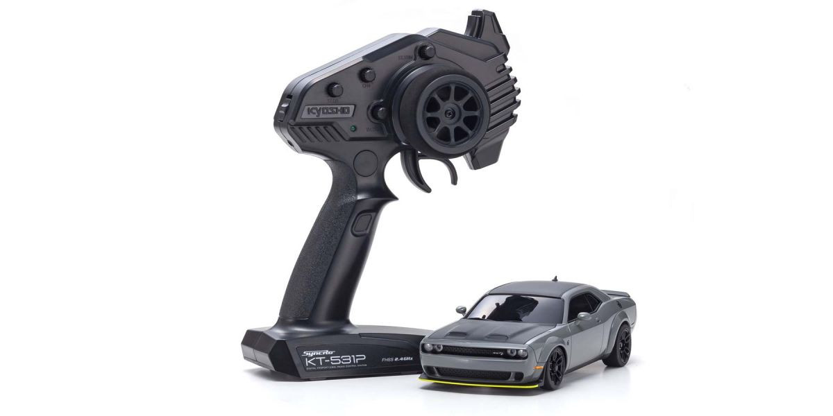 32621G MINI-Z AWD DODGE CHALLENGER SRT HELLCAT REDEYE Destroyer Gray