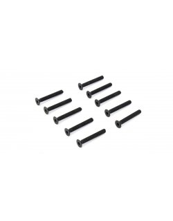 1-S33022H Flat Head Screw(Hex/M3x22/10pcs)
