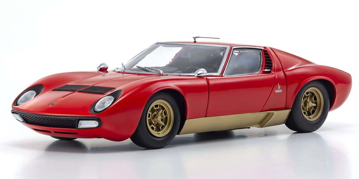 08317R KYOSHO ORIGINAL 1/18 scale Lamborghini Miura P400SV (Red / Gold)
