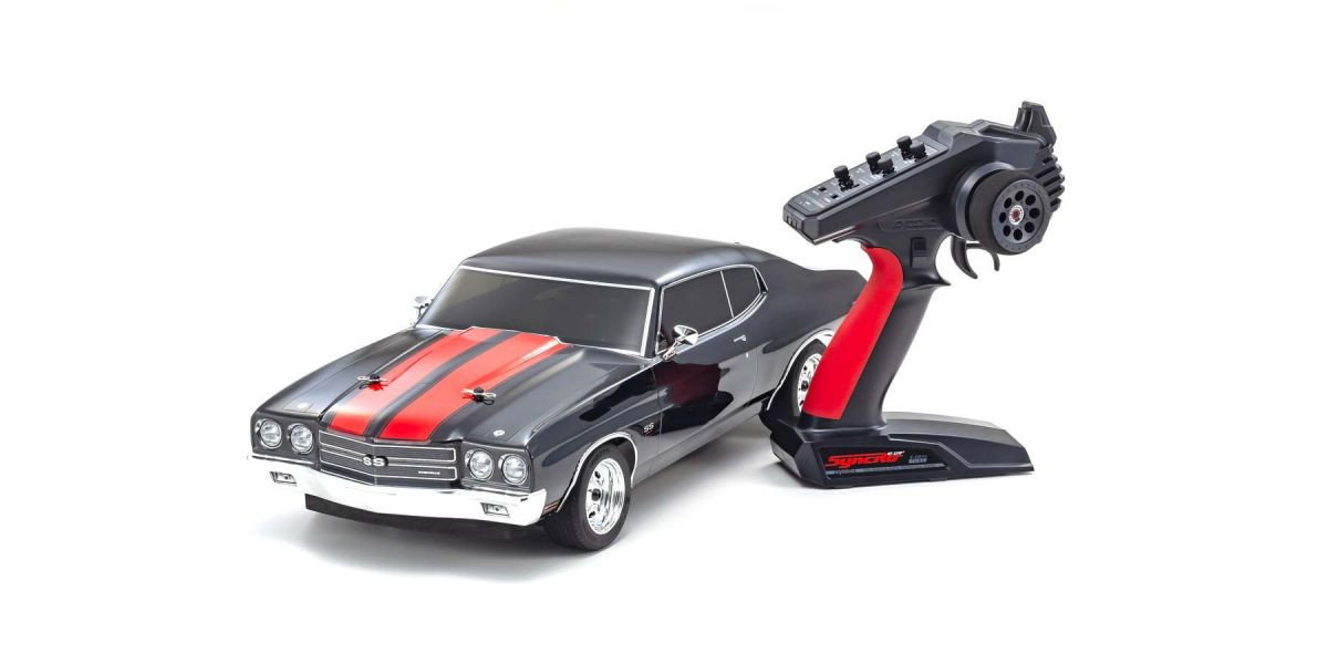 34416T2 1970 Chevy® Chevelle® SS™ 454 LS6 Tuxedo Black 1/10 Scale Radio Controlled Electric Powered 4WD FAZER Mk2 FZ02