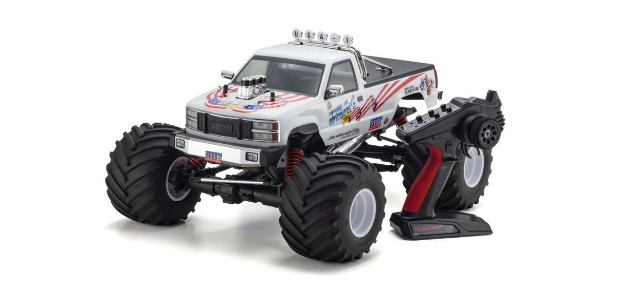 33155 1/8 Scale Radio Controlled .25 Engine Powered Monster Truck USA-1 Nitro readyset w/KT-231P+