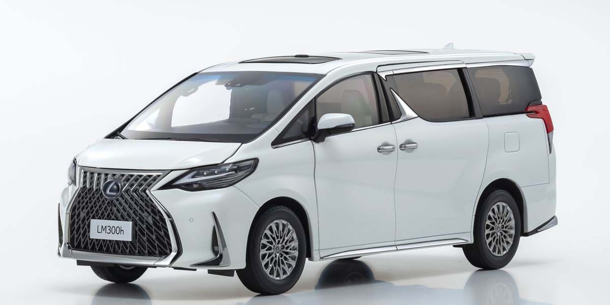 08963WP KYOSHO ORIGINAL 1/18scale Lexus LM300h (White Pearl Crystal Shine)