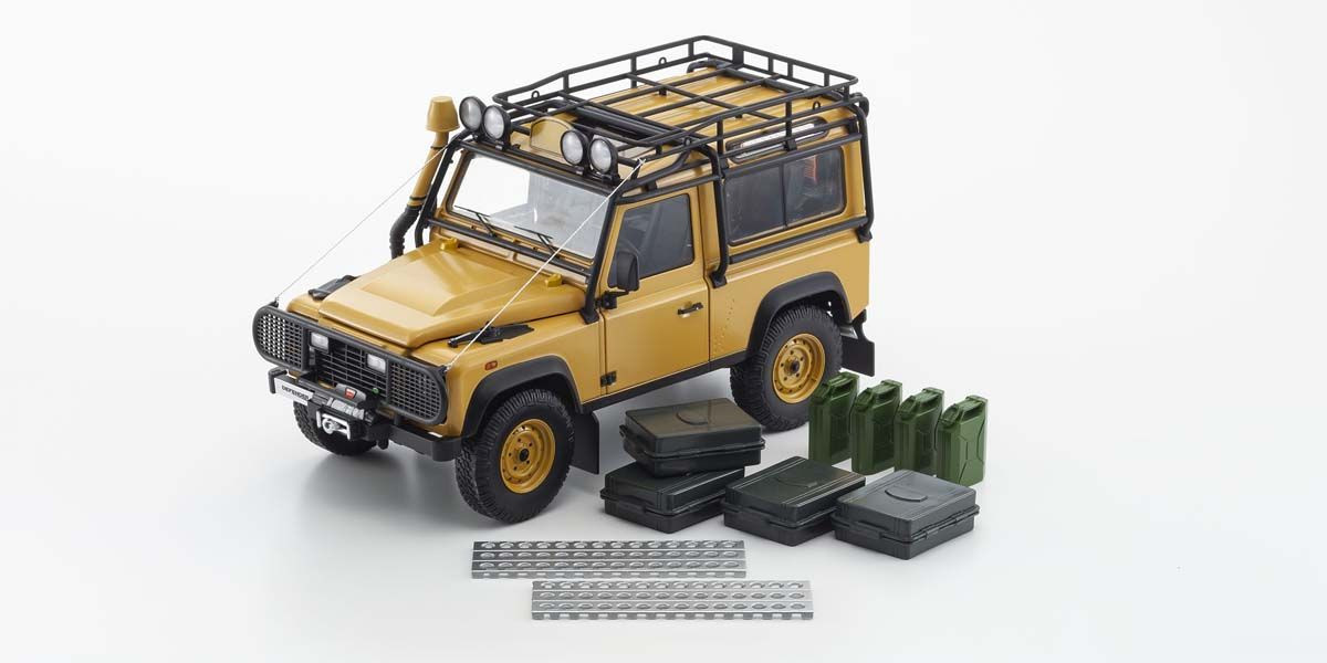 08901CT KYOSHO ORIGINAL 1/18scale Land Rover Defender 90 (Yellow)