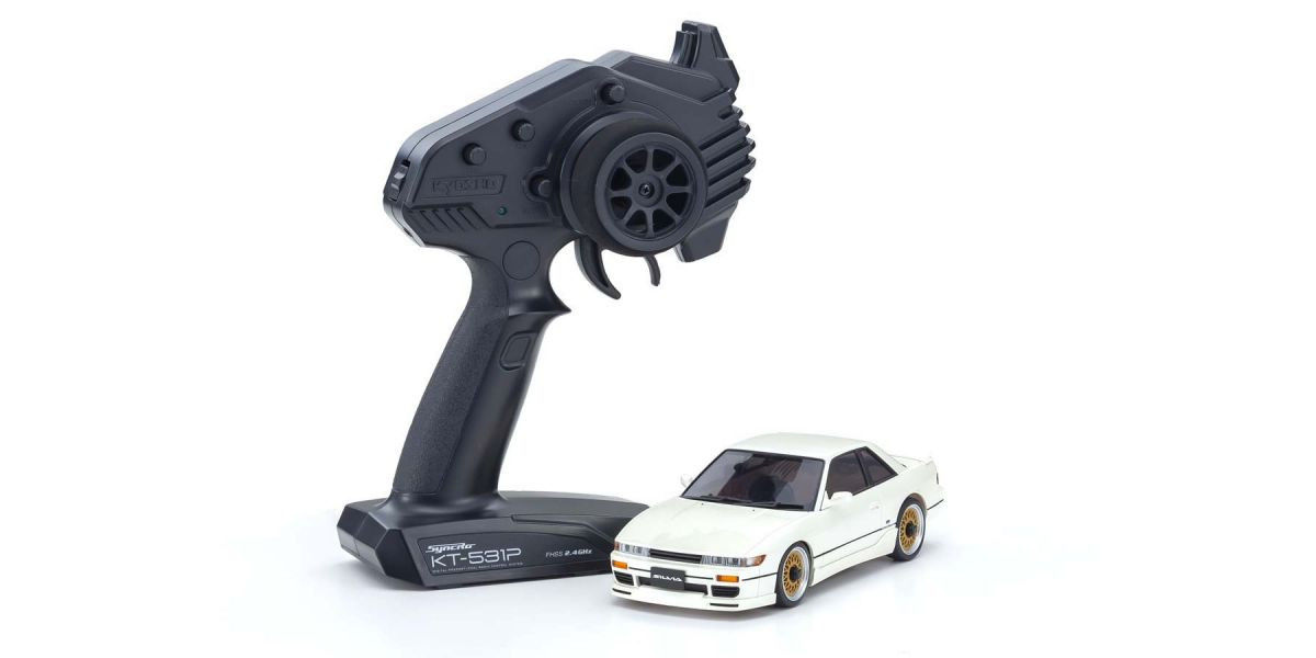 32622PW MINI-Z AWD NISSAN SILVIA K’s (S13) with Aero kit Pearl White