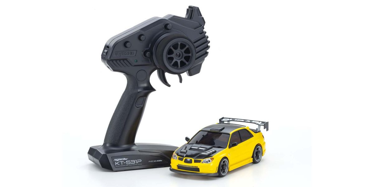 32620MY MINI-Z AWD SUBARU IMPREZA with Aero Kit and CFRP hood Metallic Yellow