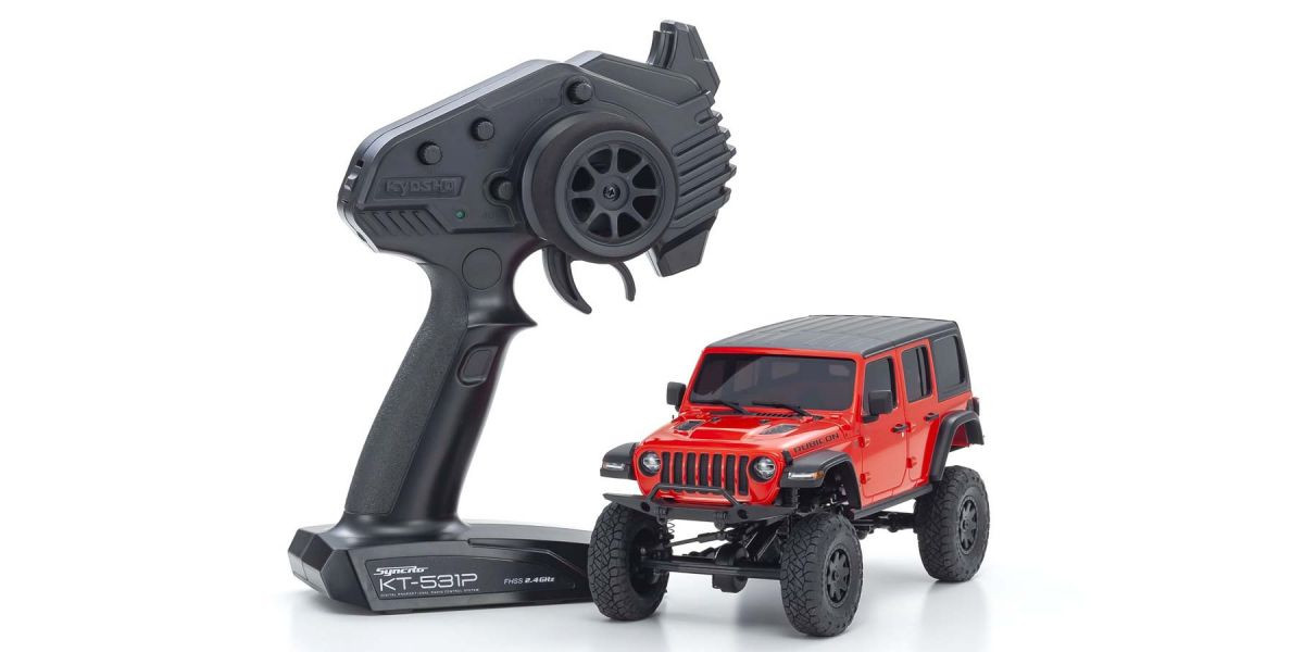 32521R MINI-Z 4×4 Series Readyset JeepⓇ WRANGLER UNLIMITED Rubicon Firecracker Red Radio Controlled Electric Crawling car