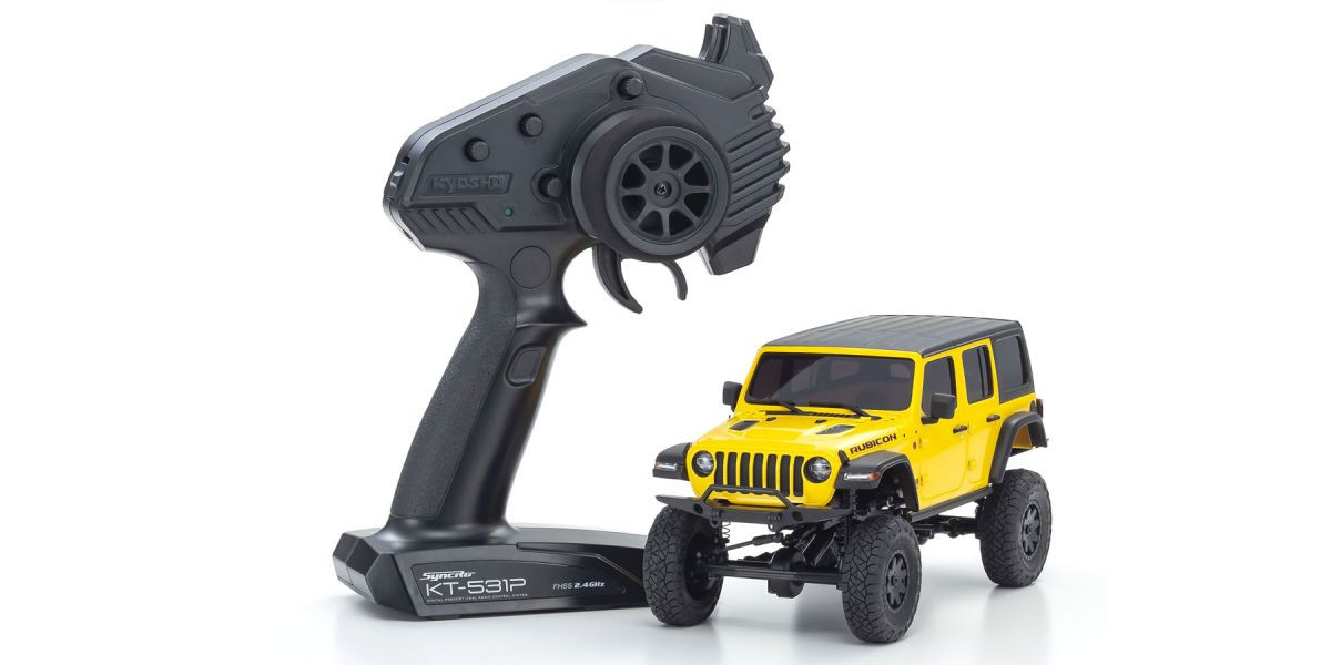 32521Y MINI-Z 4×4 Series Readyset JeepⓇ WRANGLER UNLIMITED Rubicon Hellayella Radio Controlled Electric Crawling car