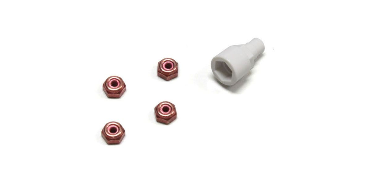 MZW13R Color Nylon Nut Red