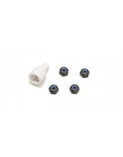 MZW13BK Color Nylon Nut Black