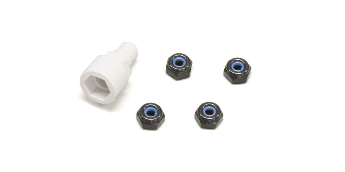 MZW13BK Color Nylon Nut Black
