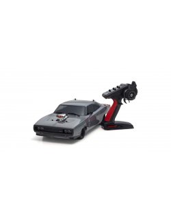 34492T1 1970 Dodge Charger Supercharged VE Gray 1/10 Scale Radio Controlled EP4WD FAZER Mk2 FZ02L VE Readyset
