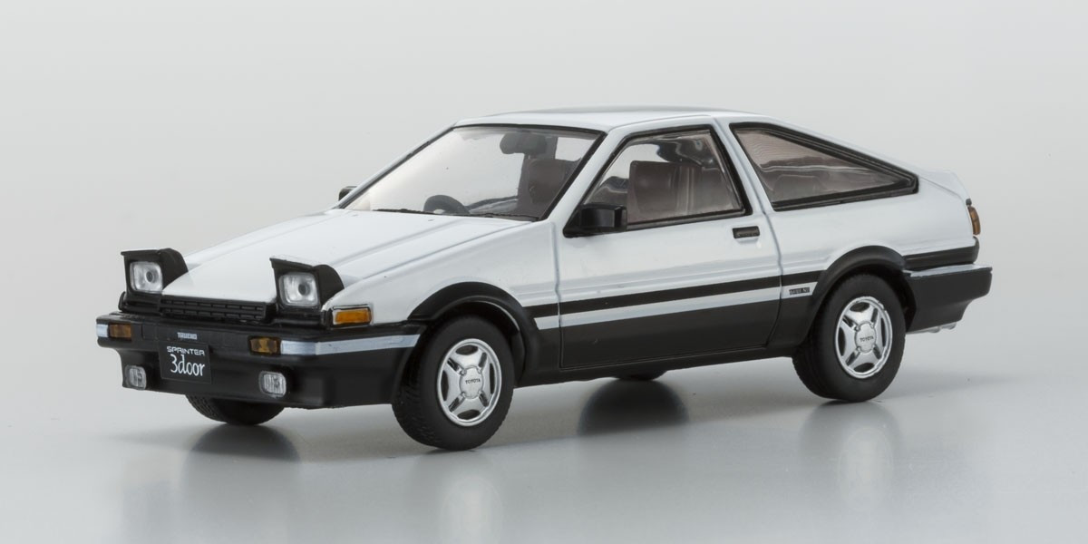 1/43 Toyota Sprinter Trueno Head Light Up AE86 White 03891UW