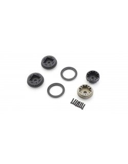 OT256B Diff Gear Case ＆ Pulley (OPTIMA Mid)