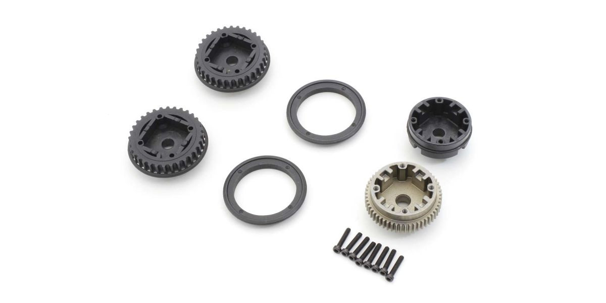 OT256B Diff Gear Case ＆ Pulley (OPTIMA Mid)