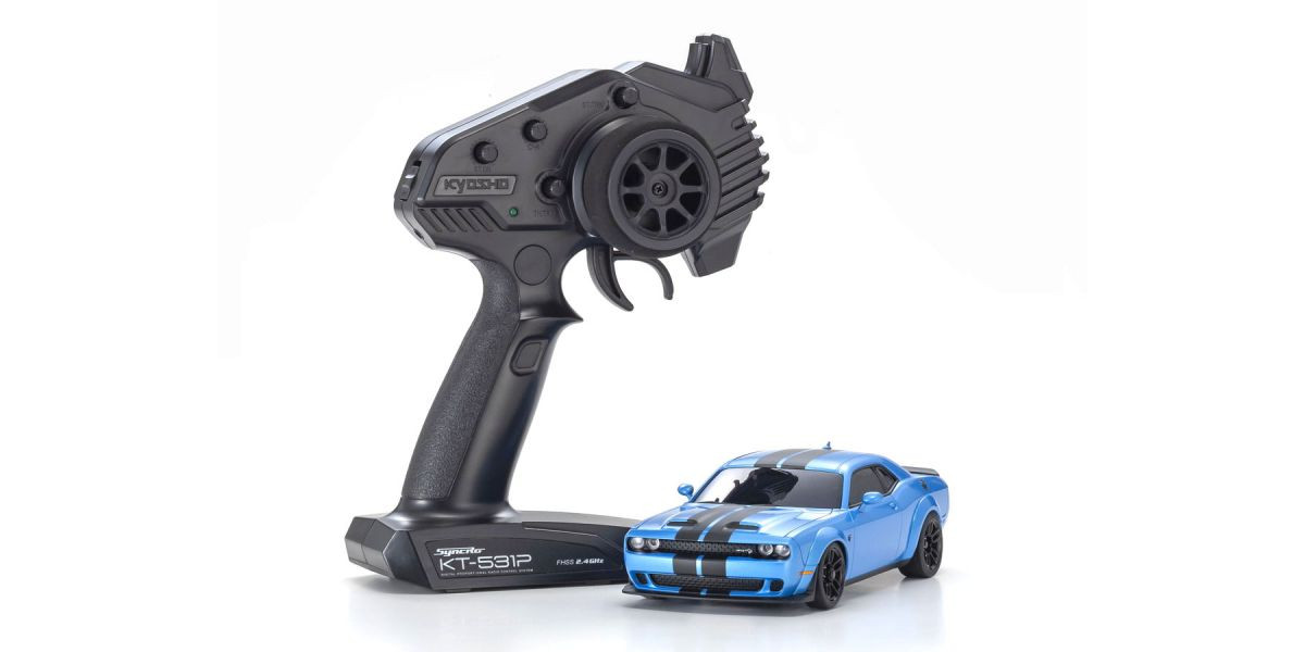 32621BL MINI-Z AWD DODGE CHALLENGER SRT HELLCAT REDEYE B5 Blue