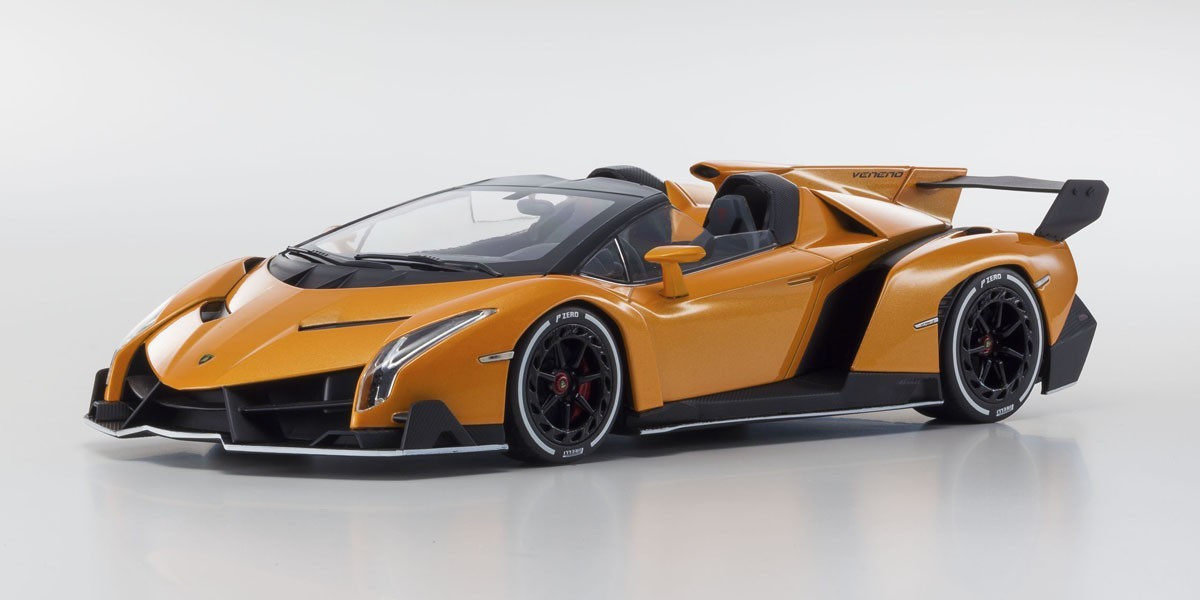 OUSIA 1/18 Lamborghini Veneno Roadster Orange / White