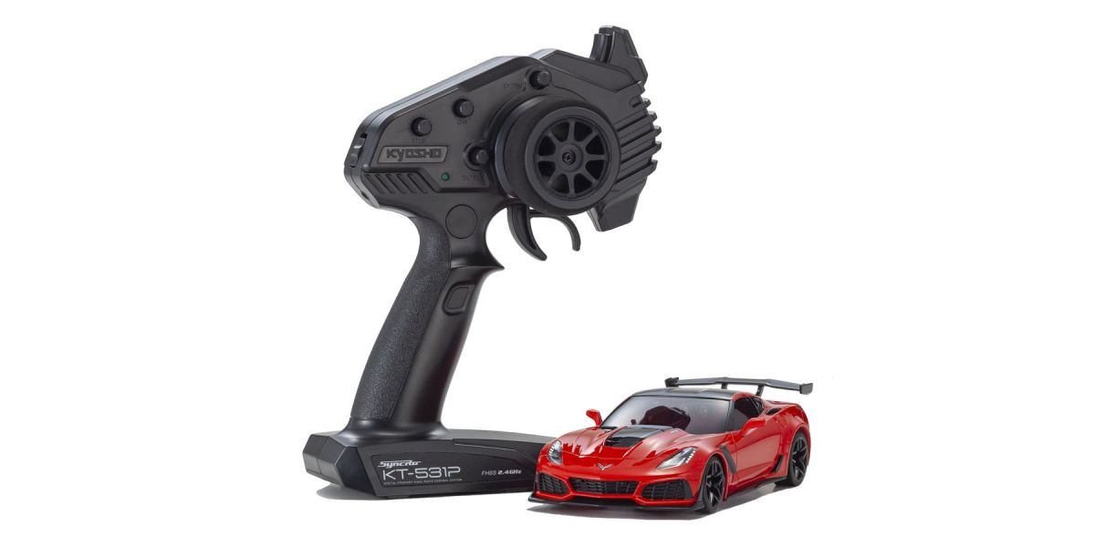 32334R MINI-Z RWD Series Ready Set CHEVROLET® CORVETTE® ZR1™ Torch Red