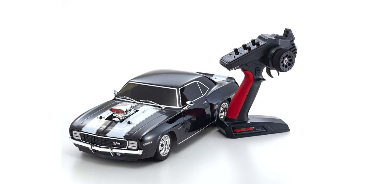 34493T1 4WD FAZER Mk2 FZ02 VE Series 1969 Chevy® Camaro® Z/28 RS Supercharged VE Tuxedo Black 1/10 Scale EP Readyset