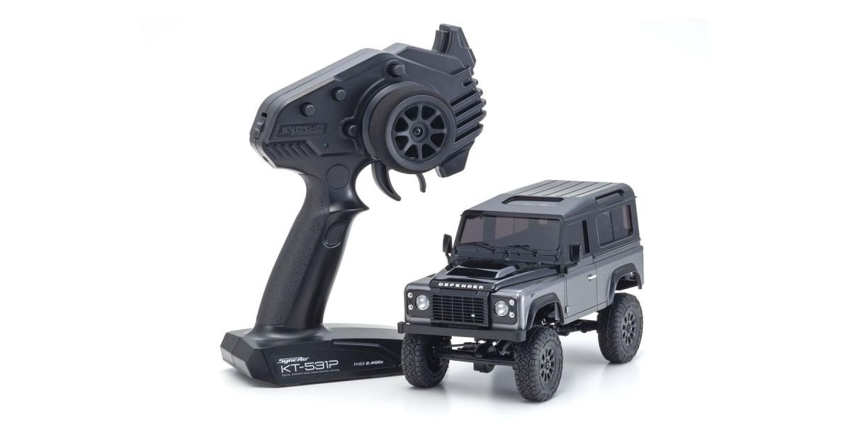 32526GM MINI-Z 4×4 Land Rover Defender 90 Autobiography Corris Gray / Santorini Black