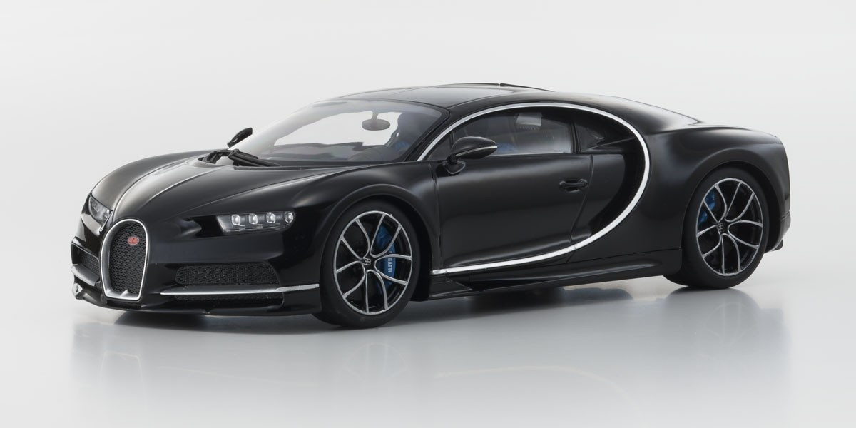 Kyosho OUSIA 1/18 scale Bugatti Chiron Black 09548BK
