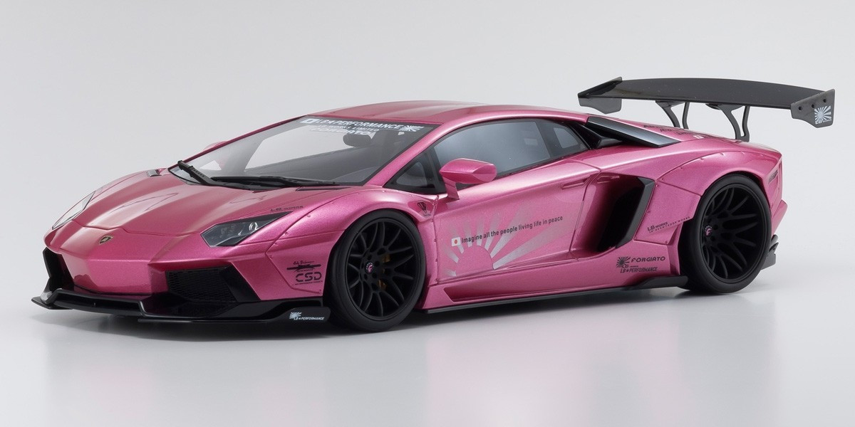KYOSHO ORIGINAL 1/18 scale LB☆WORKS Aventador Pink KSR18502CP