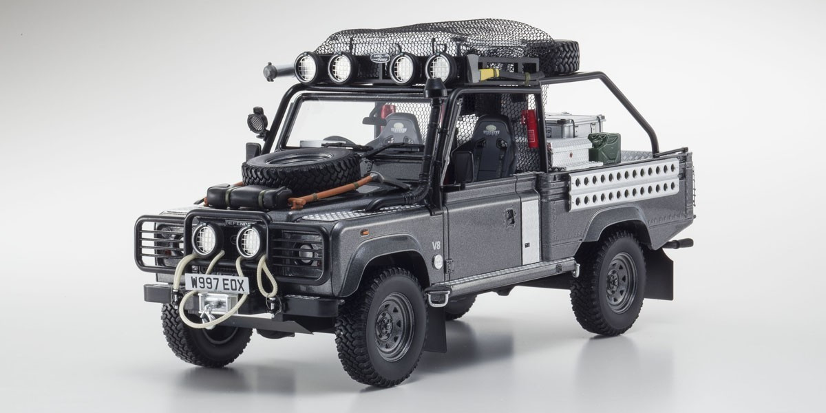 KYOSHO 1/18 scale Land Rover Defender movie edition Corris Grey KSR08902TR