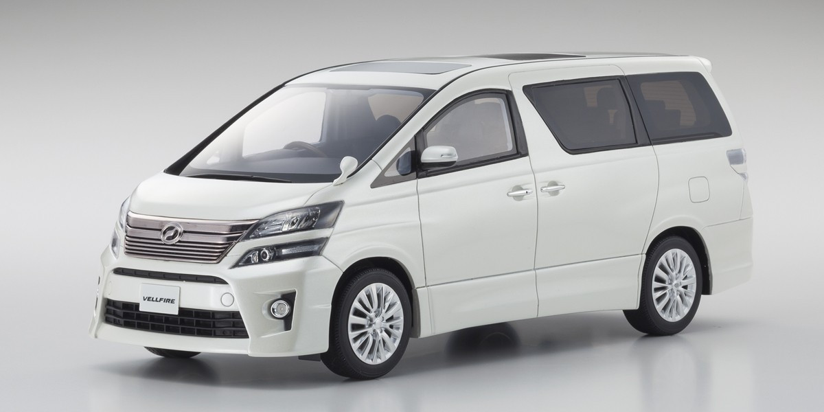 SAMURAI 1/18 Toyota Vellfire White Pearl Crystal Shine