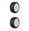 JETKO POWER MARCO PRE-GLUED WITH WHITE WHEEL 1/8 BUGGY RACING TIRE 1 PAIR