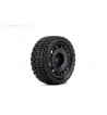 JETKO POWER AVANTGARDE MEDIUM SOFT PRE-GLUED WITH BLACK WHEEL 1/10 RALLY 4 TIRES