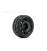 JETKO POWER EVOLUTION MEDIUM SOFT PRE-GLUED WITH BLACK WHEEL 1/10 ONROAD 4 TIRES
