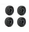 JETKO POWER EVOLUTION MEDIUM SOFT PRE-GLUED WITH BLACK WHEEL 1/10 ONROAD 4 TIRES