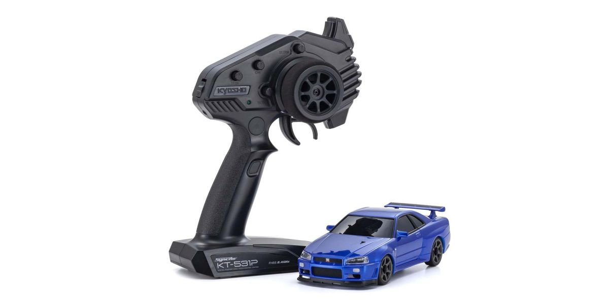 32629MB MINI-Z AWD NISSAN SKYLINE GT-R R34 V.specⅡ Nur Metallic Blue